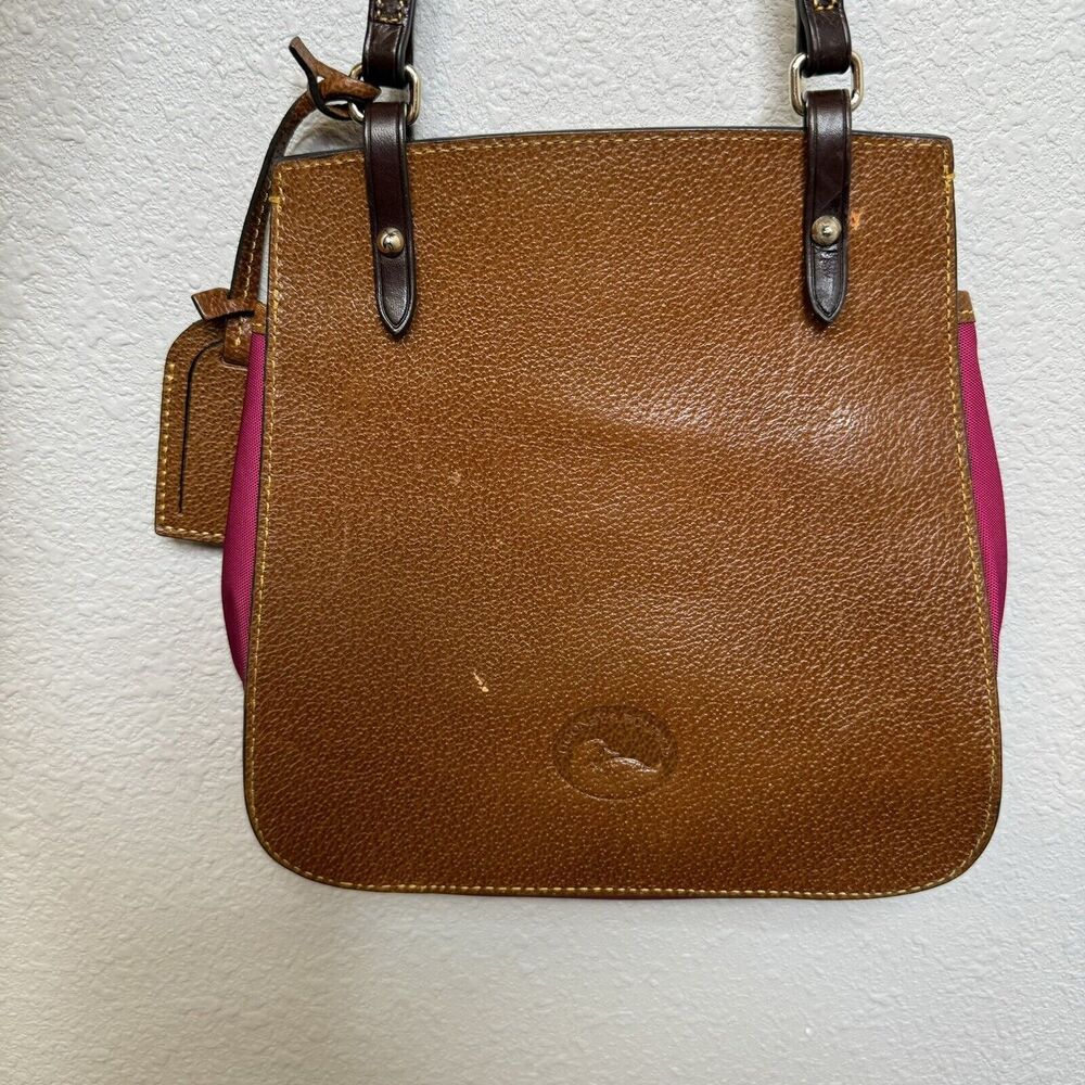 Dooney & Bourke Alto Small Nylon/Leather Crossbody Saddle Bag Crossbody Purse - Picture 3 of 6